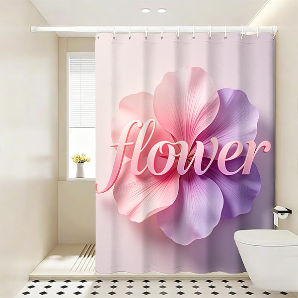 Custom Dye-Sublimation Polyester Shower Curtains