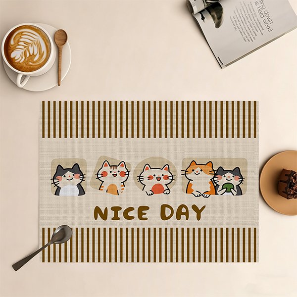 place mat 03 Liquid-Proof PVC Leather Placemats